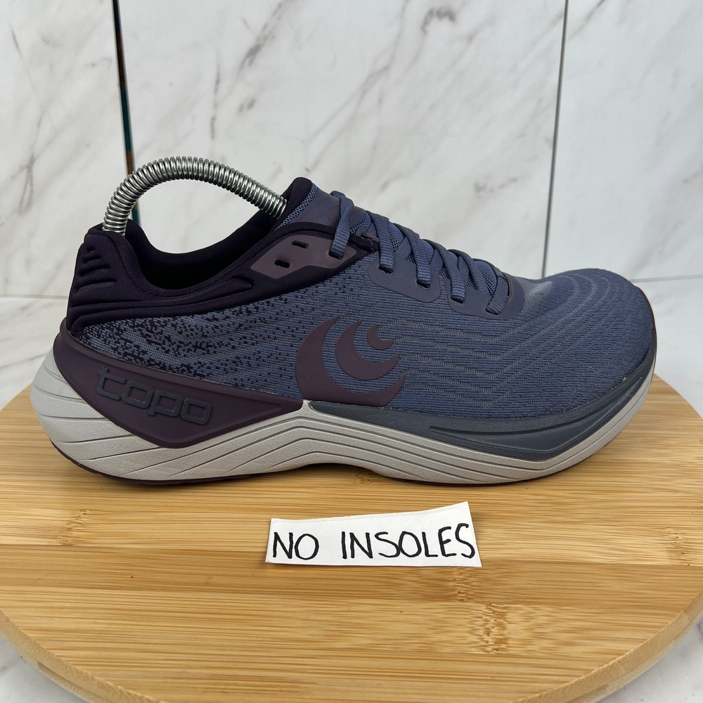 Topo Athletic Ultrafly 5 Womens Size 8.5 Purple Grey Running Walk Sneakers Shoes